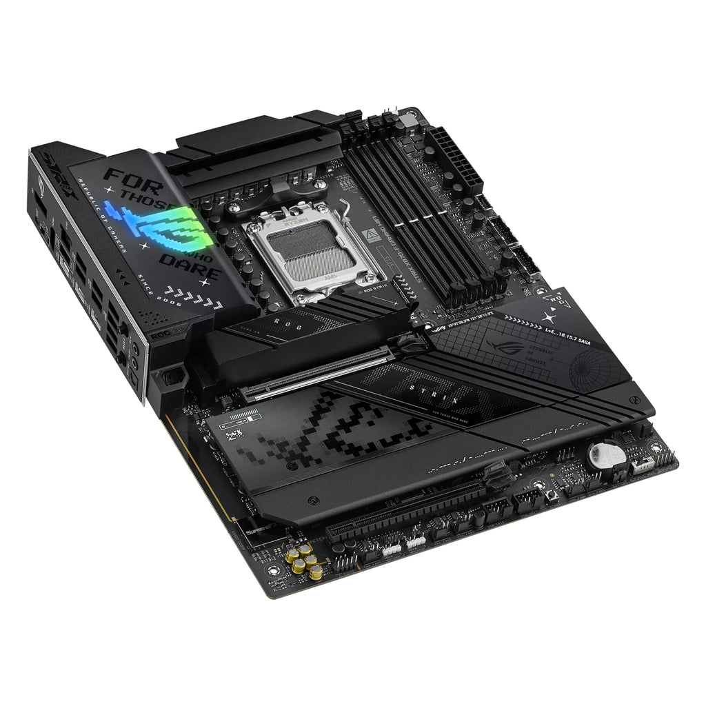 ASUS ROG STRIX X870-F GAMING WIFI — vue produit 6 sur fond blanc carré — réf. 90MB1IV0-M0EAY0