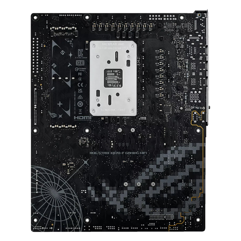 ASUS ROG STRIX X870-F GAMING WIFI — vue produit 9 sur fond blanc carré — réf. 90MB1IV0-M0EAY0