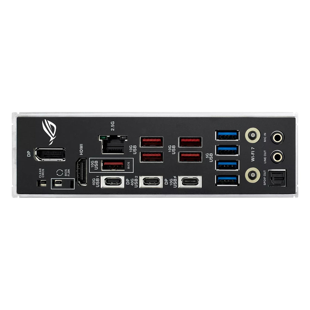 ASUS ROG STRIX X870-F GAMING WIFI — vue produit 10 sur fond blanc carré — réf. 90MB1IV0-M0EAY0