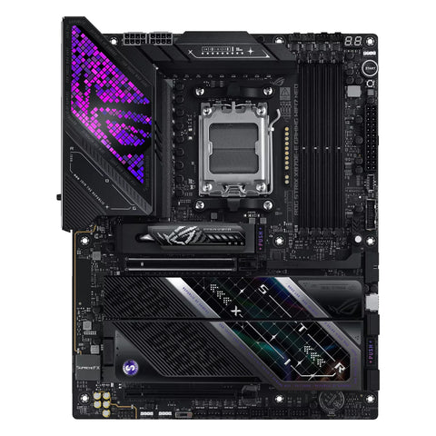 ASUS ROG STRIX X870E-E GAMING WIFI7 NEO — vue principale sur fond blanc carré — réf. 90MB1P20-M0EAY0