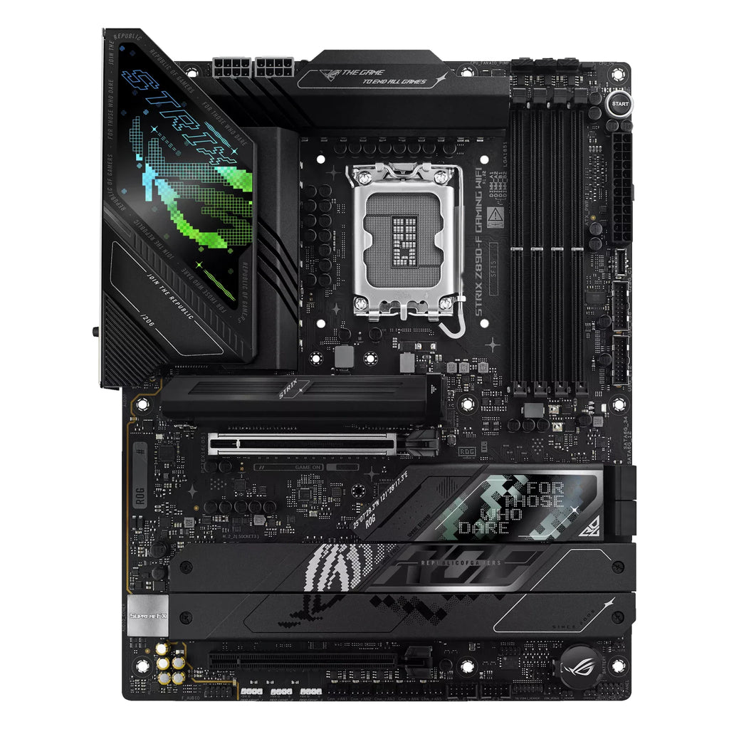 ASUS ROG STRIX Z890-F GAMING WIFI — vue principale sur fond blanc carré — réf. 90MB1I40-M0EAY0