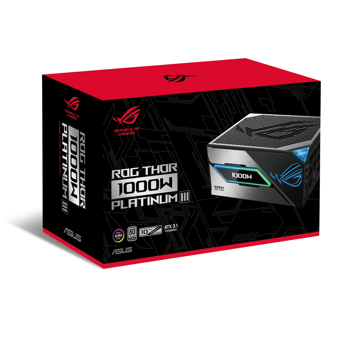 ASUS ROG Thor 1000W Platinum III – alimentation PC, boîte et contenu – photo 13