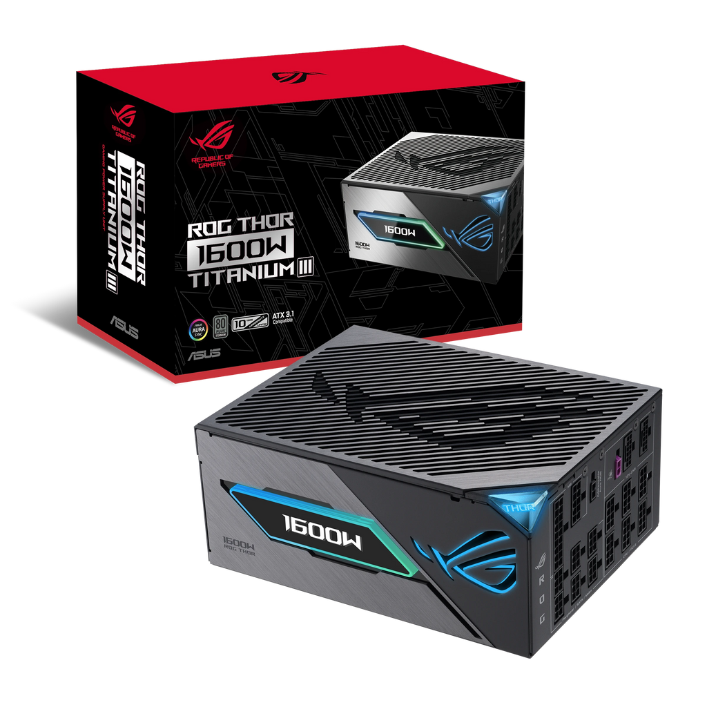 ASUS ROG Thor 1600W Titanium III – alimentation PC, boîte et contenu – photo 12
