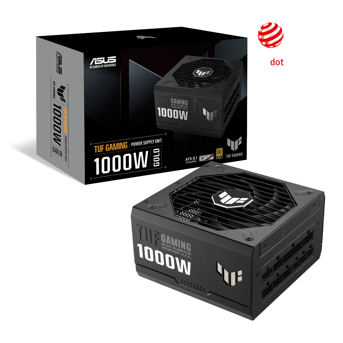 ASUS TUF Gaming 1000W Gold – alimentation PC, vue produit 13 – photo 13