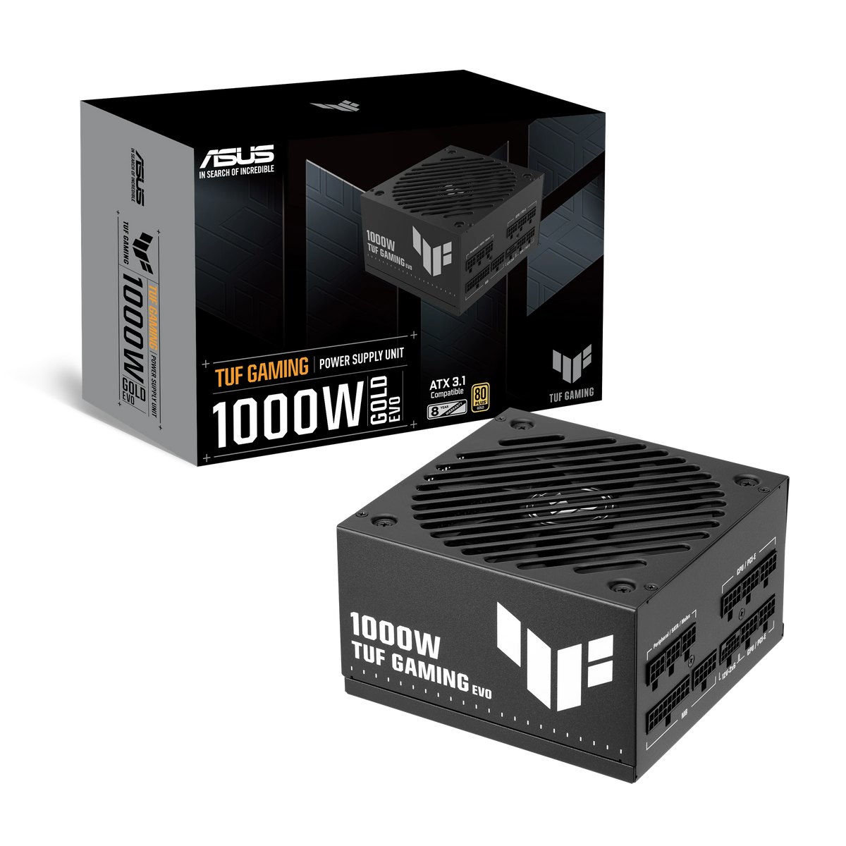 ASUS TUF Gaming 1000W Gold EVO – alimentation PC, vue produit 11 – photo 11