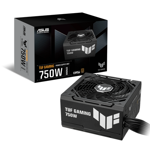 ASUS TUF Gaming 750W Bronze – alimentation PC, boîte et contenu – photo 1