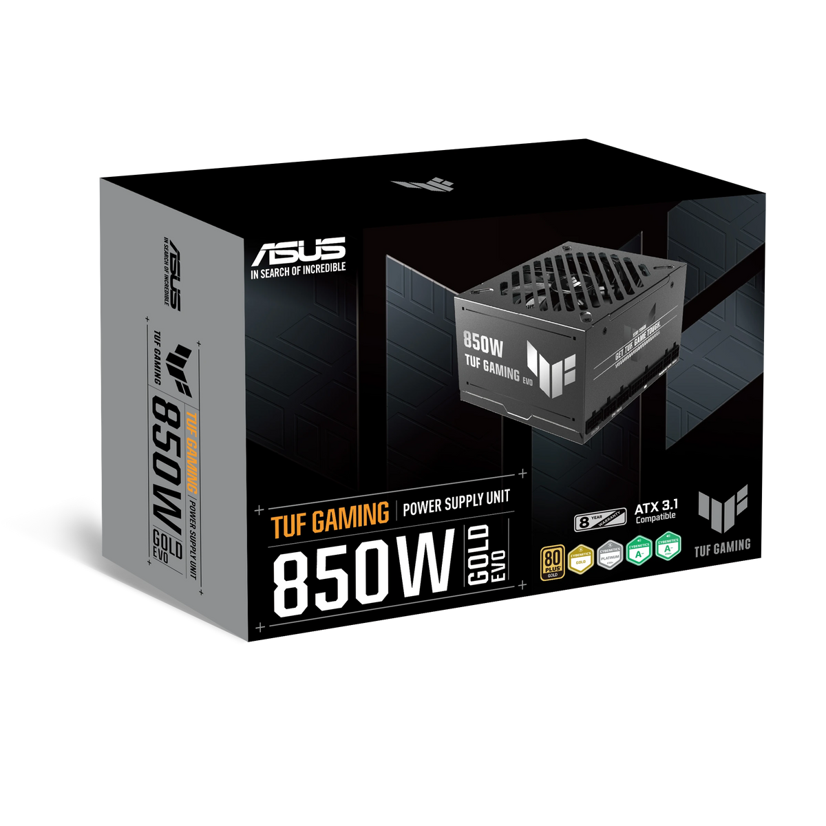 ASUS TUF Gaming 850W Gold EVO – alimentation PC, vue produit 9 – photo 9