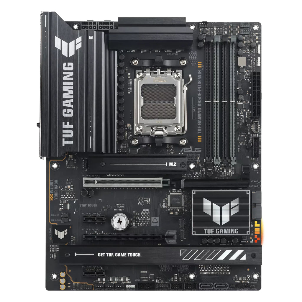 ASUS TUF GAMING B650E-PLUS WIFI — vue principale sur fond blanc carré — réf. 90MB1M20-M0EAY0