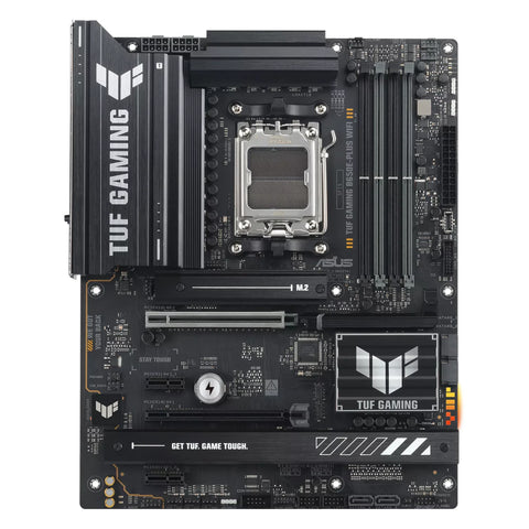 ASUS TUF GAMING B650E-PLUS WIFI — vue principale sur fond blanc carré — réf. 90MB1M20-M0EAY0
