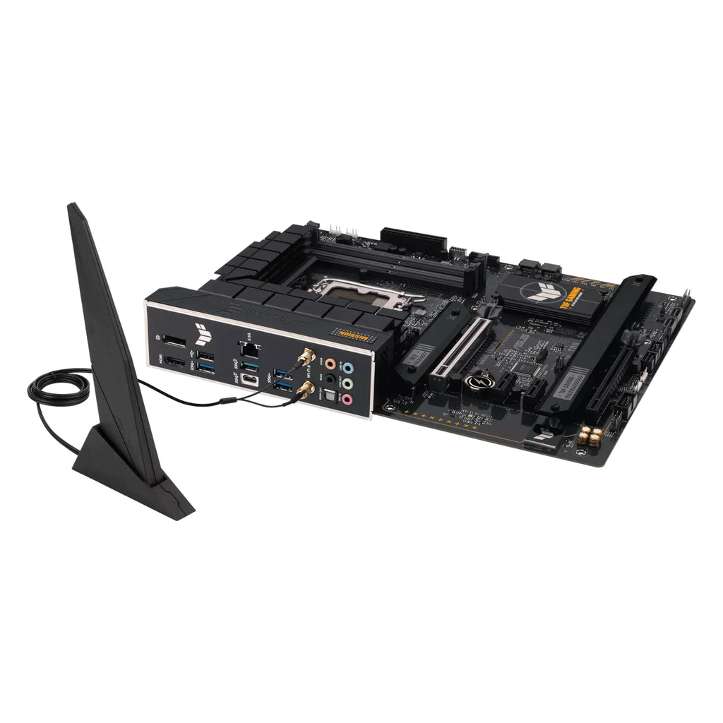 ASUS TUF GAMING B760-PLUS WIFI D4 — vue produit 6 sur fond blanc carré — réf. 90MB1DF0-M1EAY0