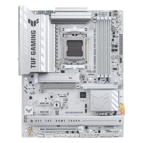 ASUS TUF GAMING B850-PRO WIFI7 W NEO — vue principale sur fond blanc carré — réf. 90MB1NW0-M0EAY0