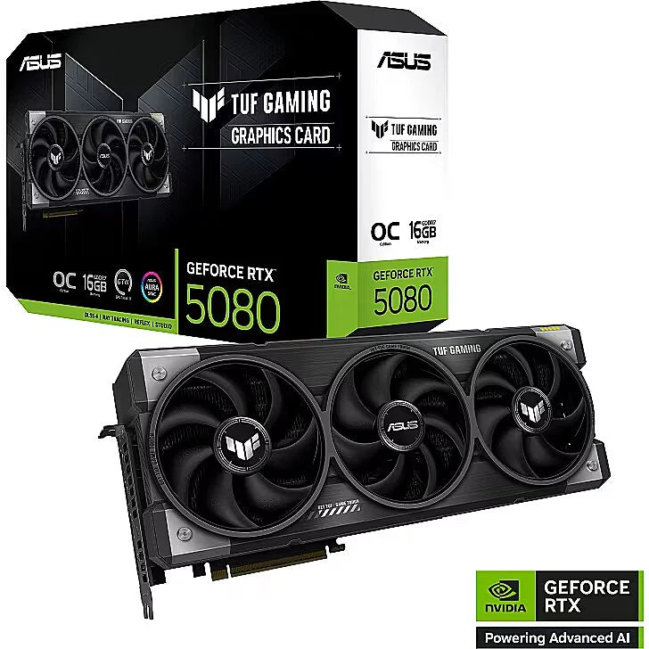 ASUS TUF Gaming GeForce RTX 5080 16 Go GDDR7 OC — vue 1