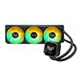 ASUS TUF Gaming LC III 360 ARGB LCD Noir — vue principale du watercooling AIO sur fond blanc carré — réf. 90RC01A1-B0EAY0