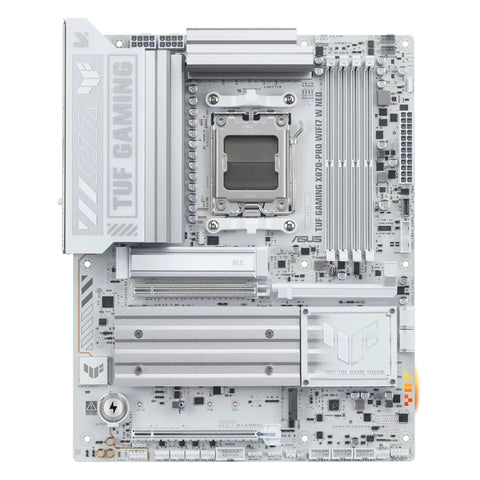 ASUS TUF GAMING X870-PRO WIFI7 W NEO — vue principale sur fond blanc carré — réf. 90MB1NY0-M0EAY0