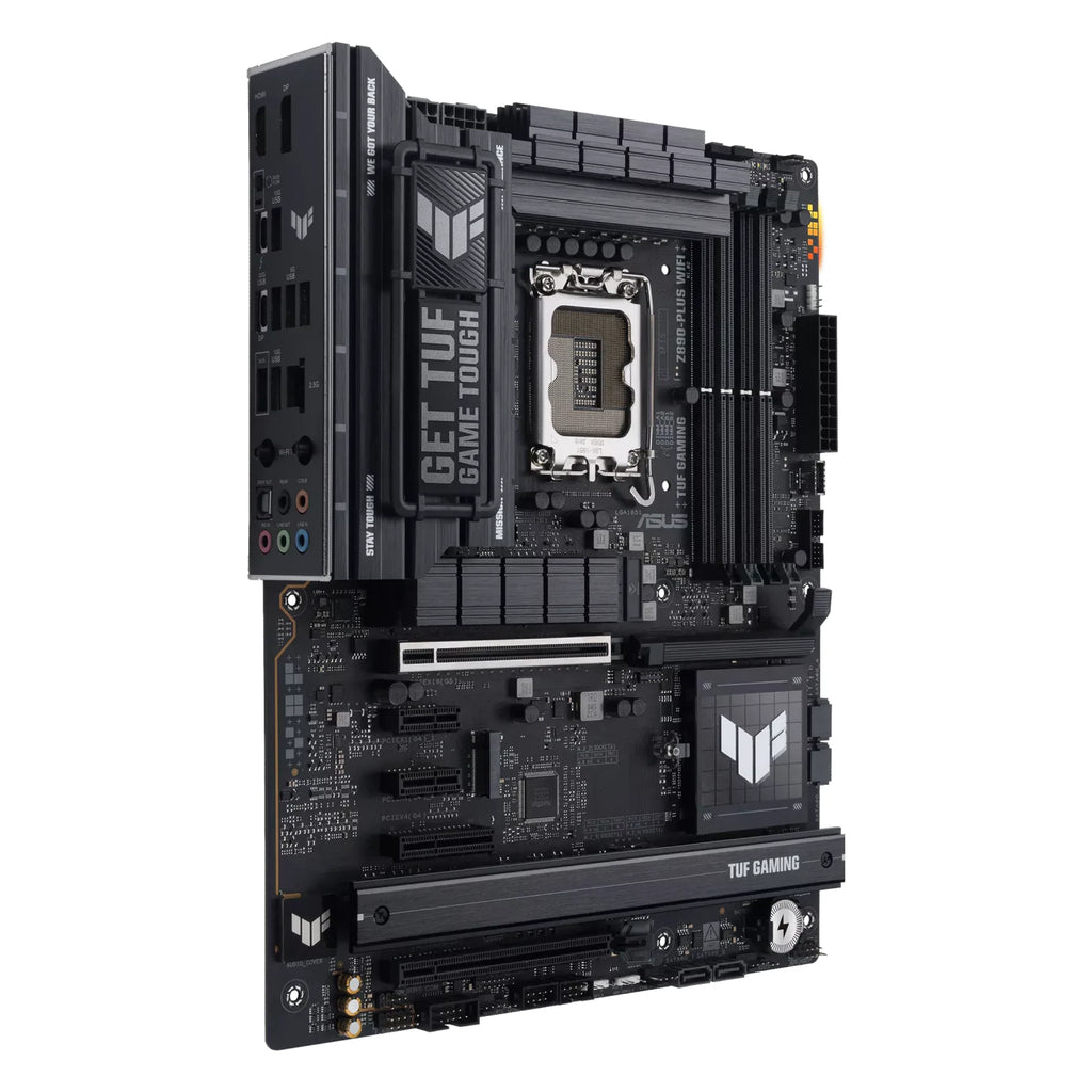 ASUS TUF GAMING Z890-PLUS WIFI — connectique arrière sur fond blanc carré — réf. 90MB1IQ0-M0EAY0