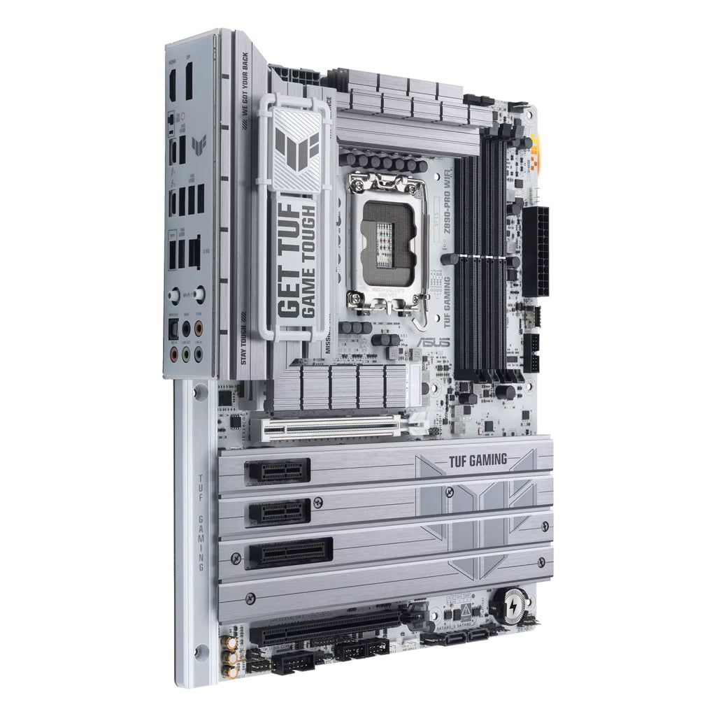 ASUS TUF GAMING Z890-PRO WIFI — connectique arrière sur fond blanc carré — réf. 90MB1IR0-M0EAY0