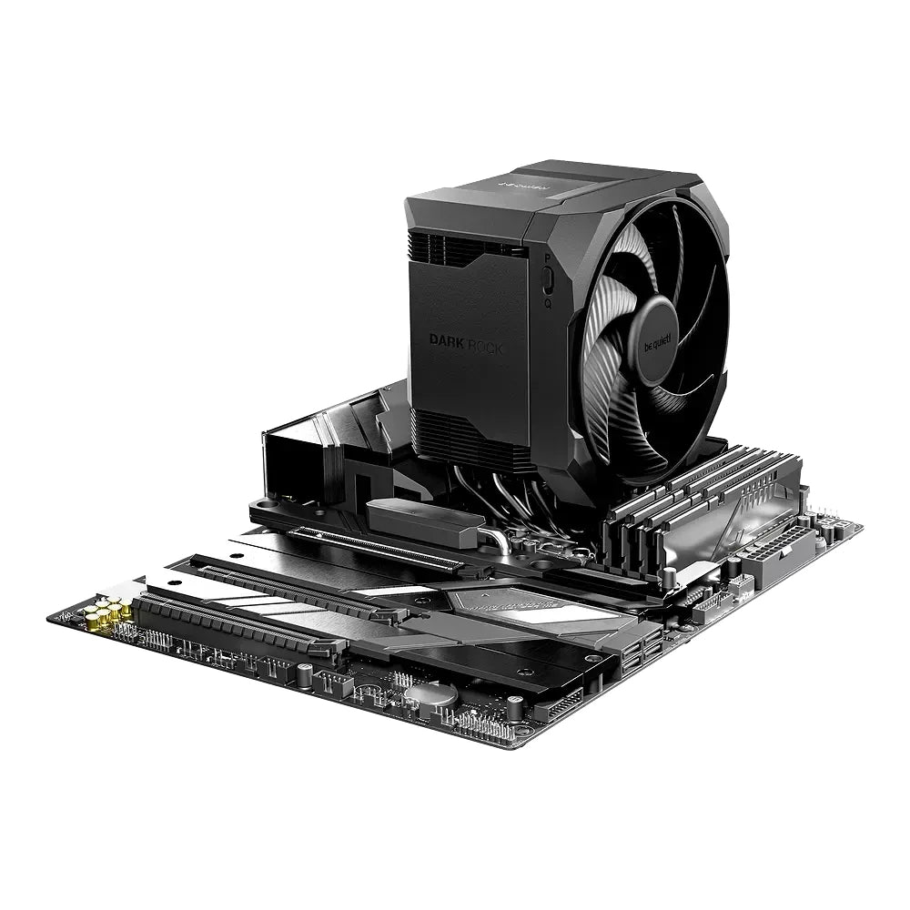 be quiet! Dark Rock 6 — vue produit 3 du ventirad CPU sur fond blanc — réf. BK046