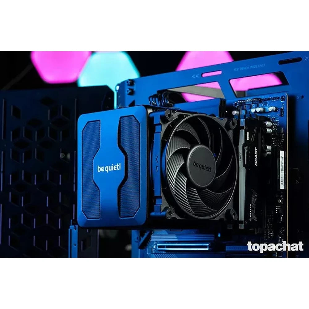be quiet! Dark Rock Pro 5 — vue produit 3 du ventirad CPU sur fond blanc — réf. BK036