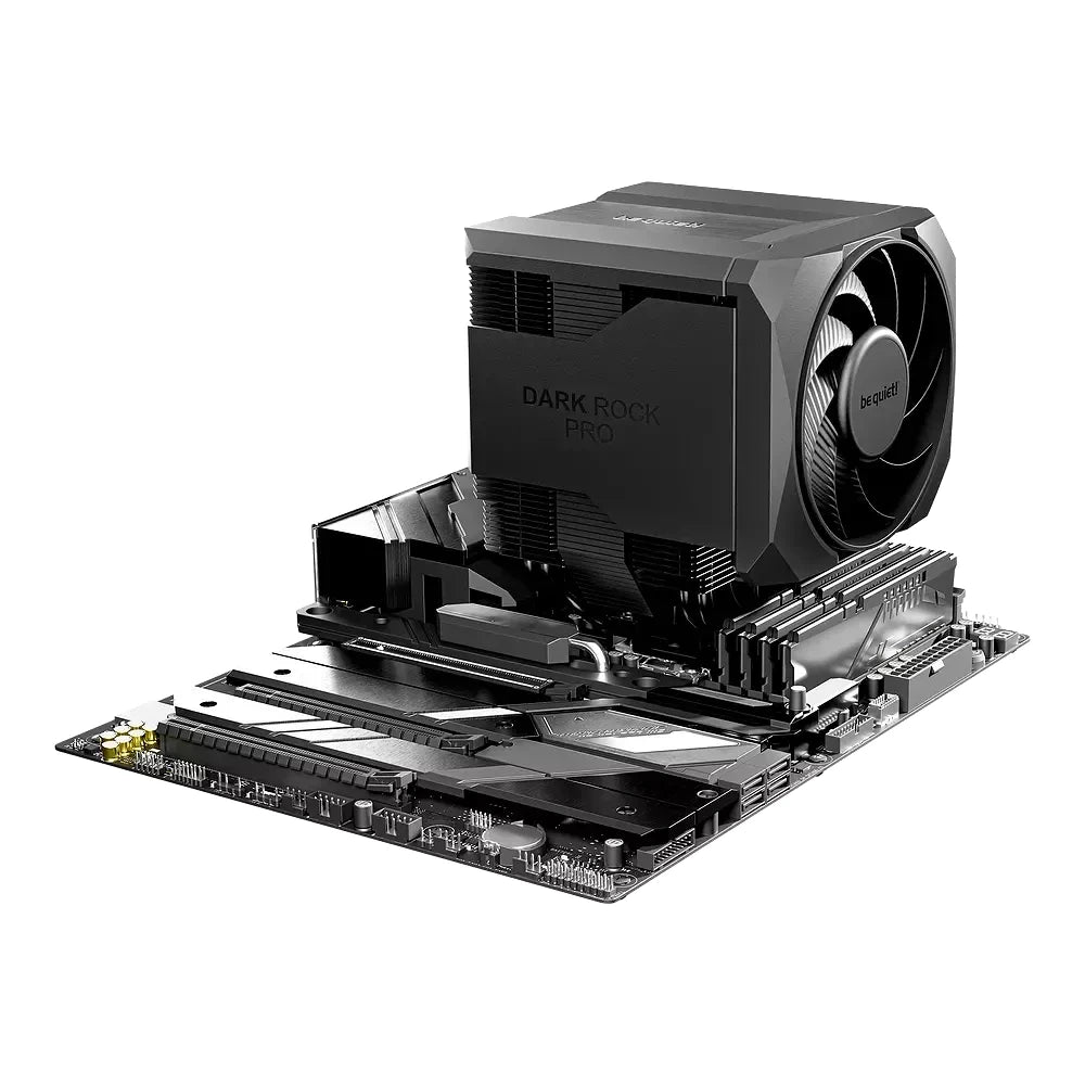 be quiet! Dark Rock Pro 6 — vue produit 4 du ventirad CPU sur fond blanc — réf. BK048