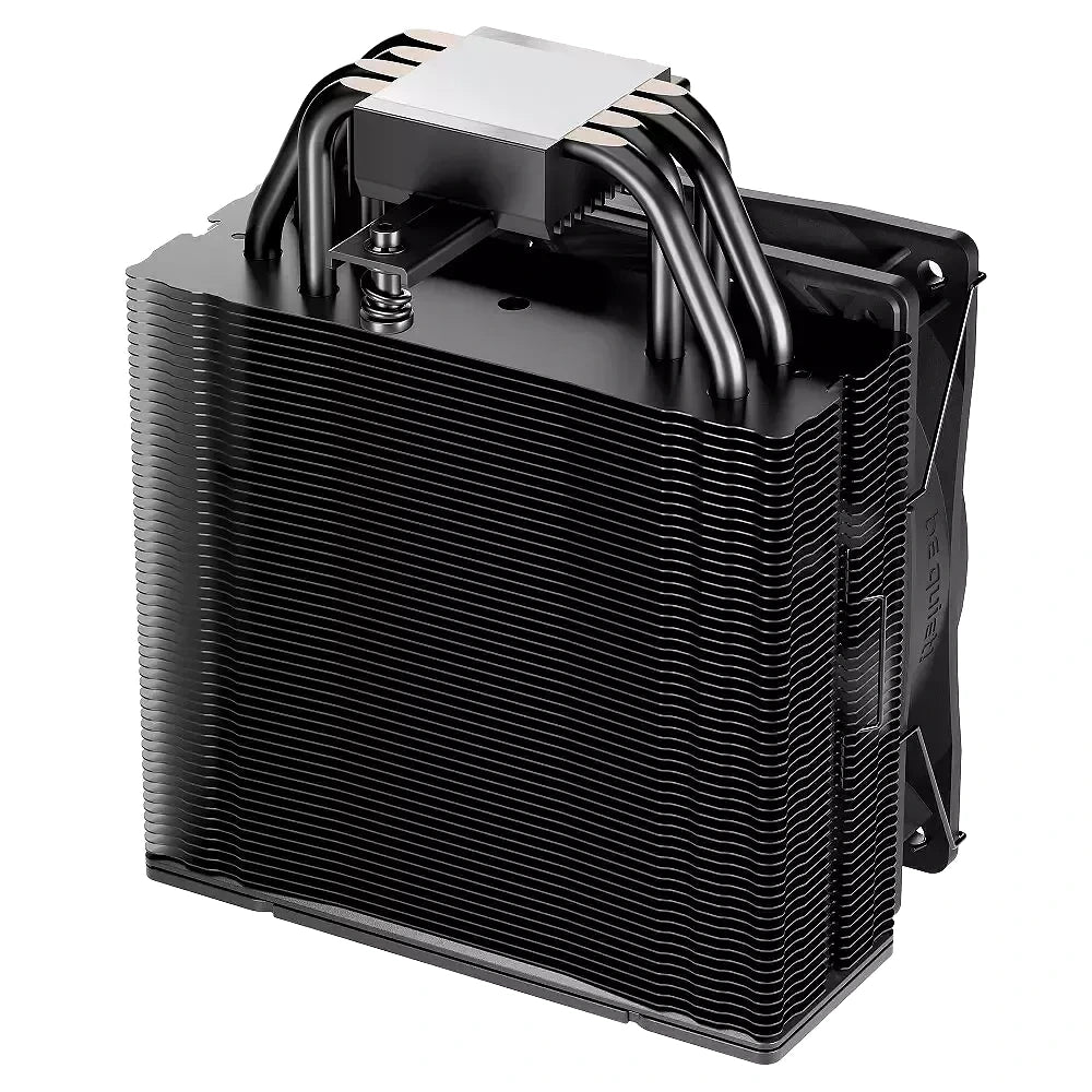 be quiet! Pure Rock 3 Black — vue produit 3 du ventirad CPU sur fond blanc — réf. BK039
