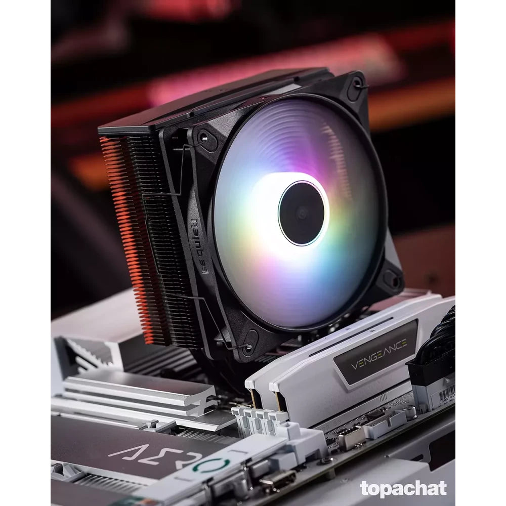 be quiet! Pure Rock 3 LX — vue produit 4 du ventirad CPU sur fond blanc — réf. BK040