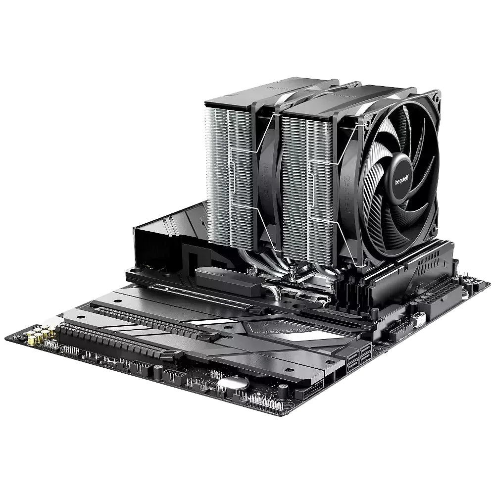 be quiet! Pure Rock Pro 3 — vue produit 4 du ventirad CPU sur fond blanc — réf. BK041