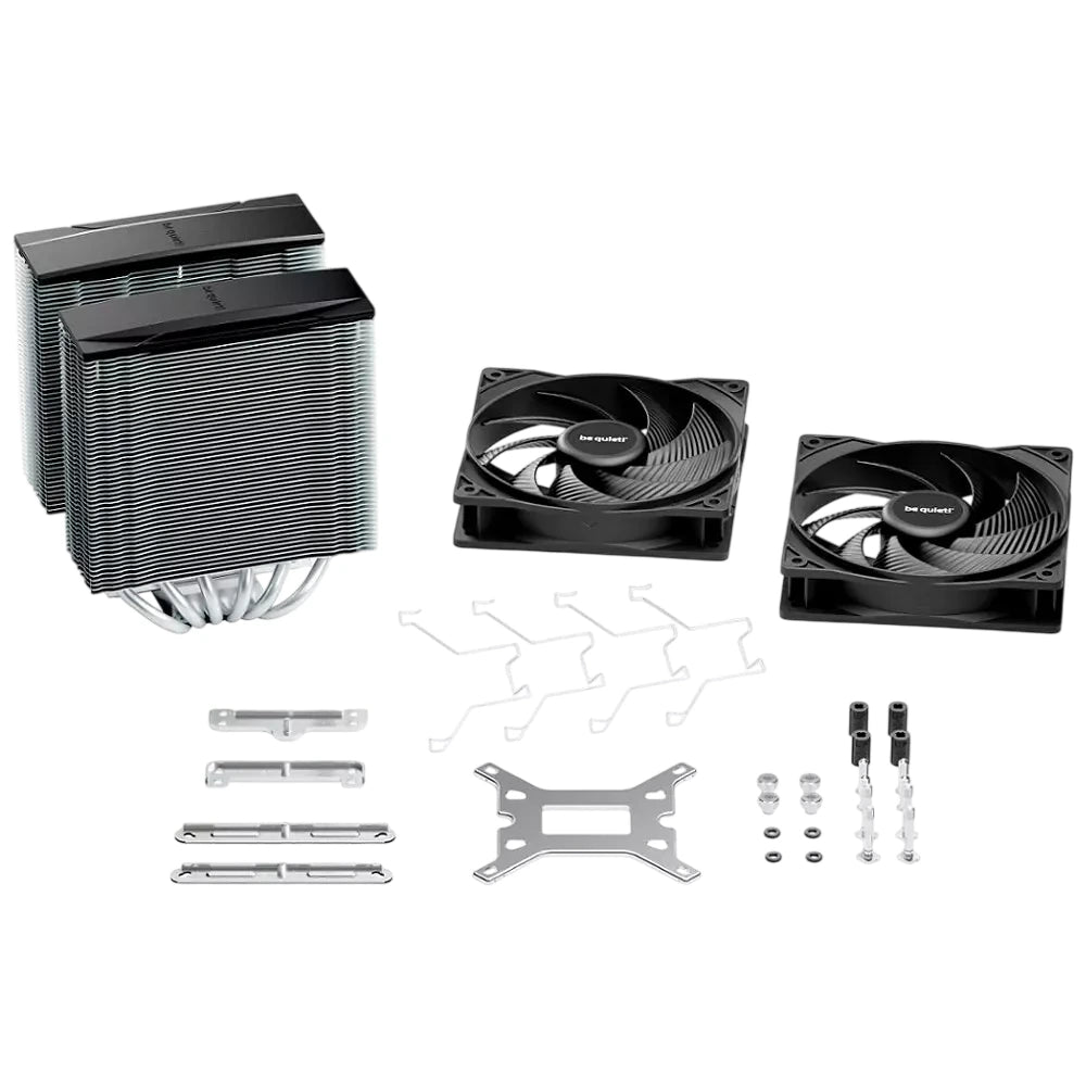 be quiet! Pure Rock Pro 3 — vue produit 6 du ventirad CPU sur fond blanc — réf. BK041