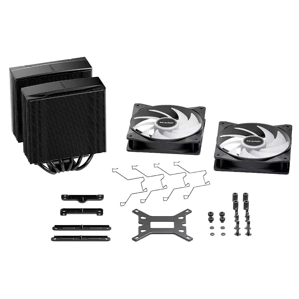be quiet! Pure Rock Pro 3 LX — vue produit 6 du ventirad CPU sur fond blanc — réf. BK043