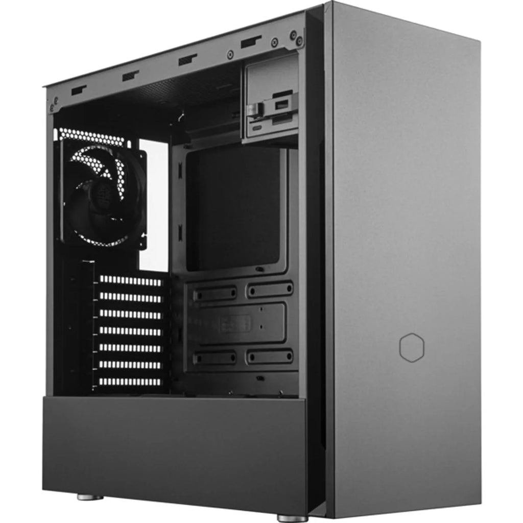 Cooler Master Midi Silencio S600 (B) USB 3.2/Steel side - Noir — vue 3