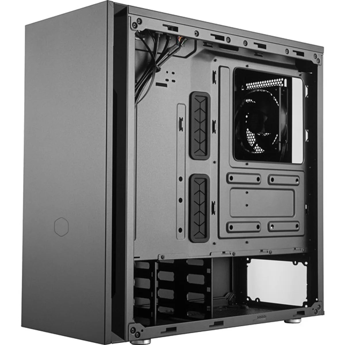 Cooler Master Midi Silencio S600 (B) USB 3.2/Steel side - Noir — vue 5