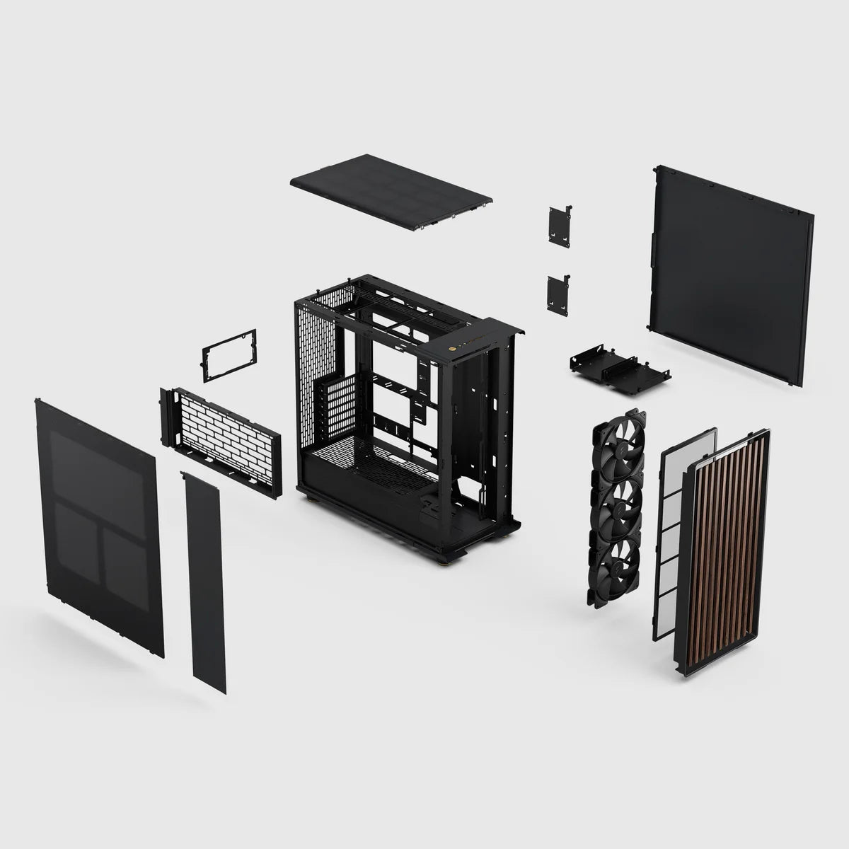 Fractal Design North Charcoal Noir Mesh Window — vue 8