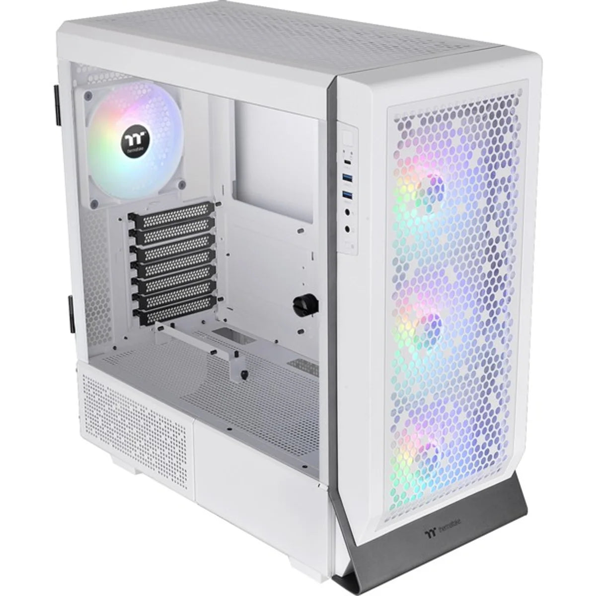 Thermaltake Ceres 500 TG ARGB — Blanc — vue 3