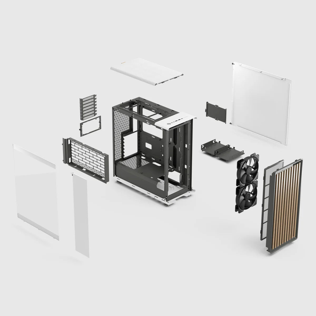Fractal Design North Chalk Blanc Window Clear — vue 8