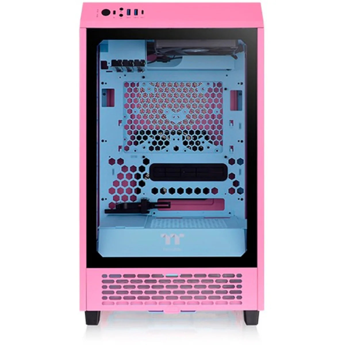 Thermaltake The Tower 200 TG — Rose bubble — vue 3