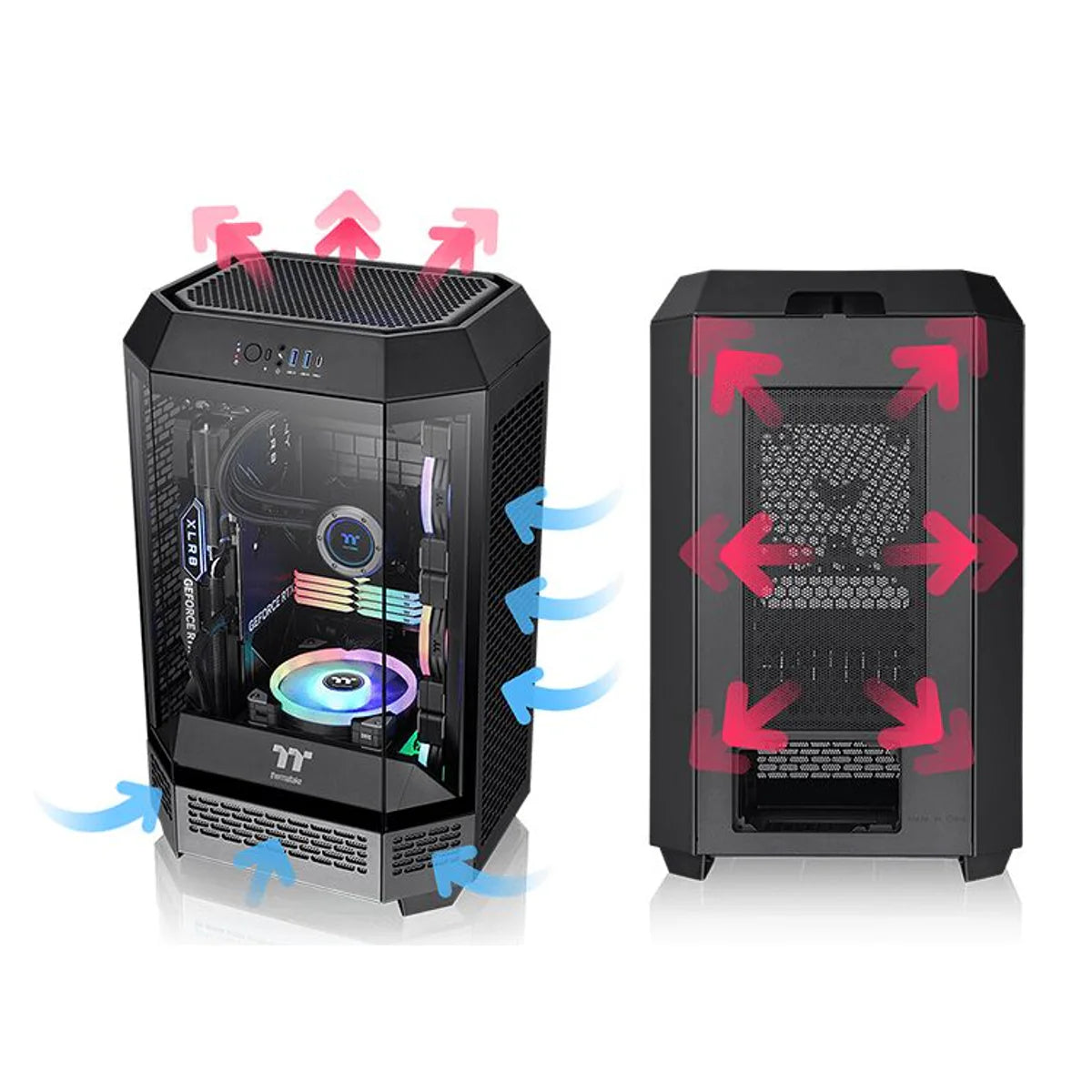 Thermaltake The Tower 300 — Noir — vue 6