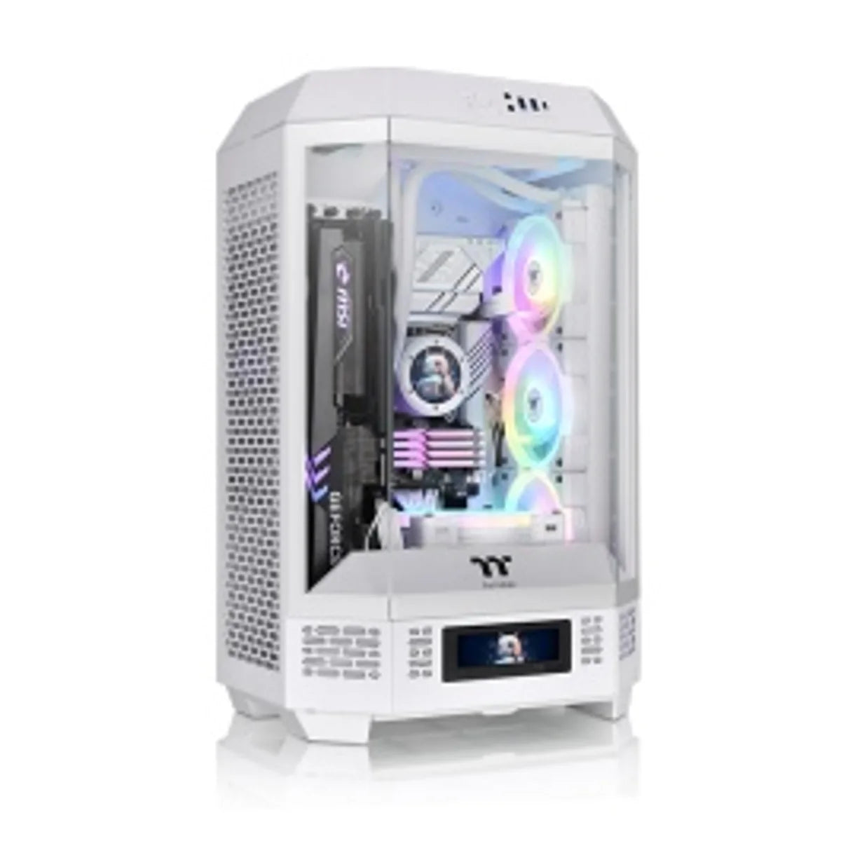 Thermaltake The Tower 300 — Blanc — vue principale