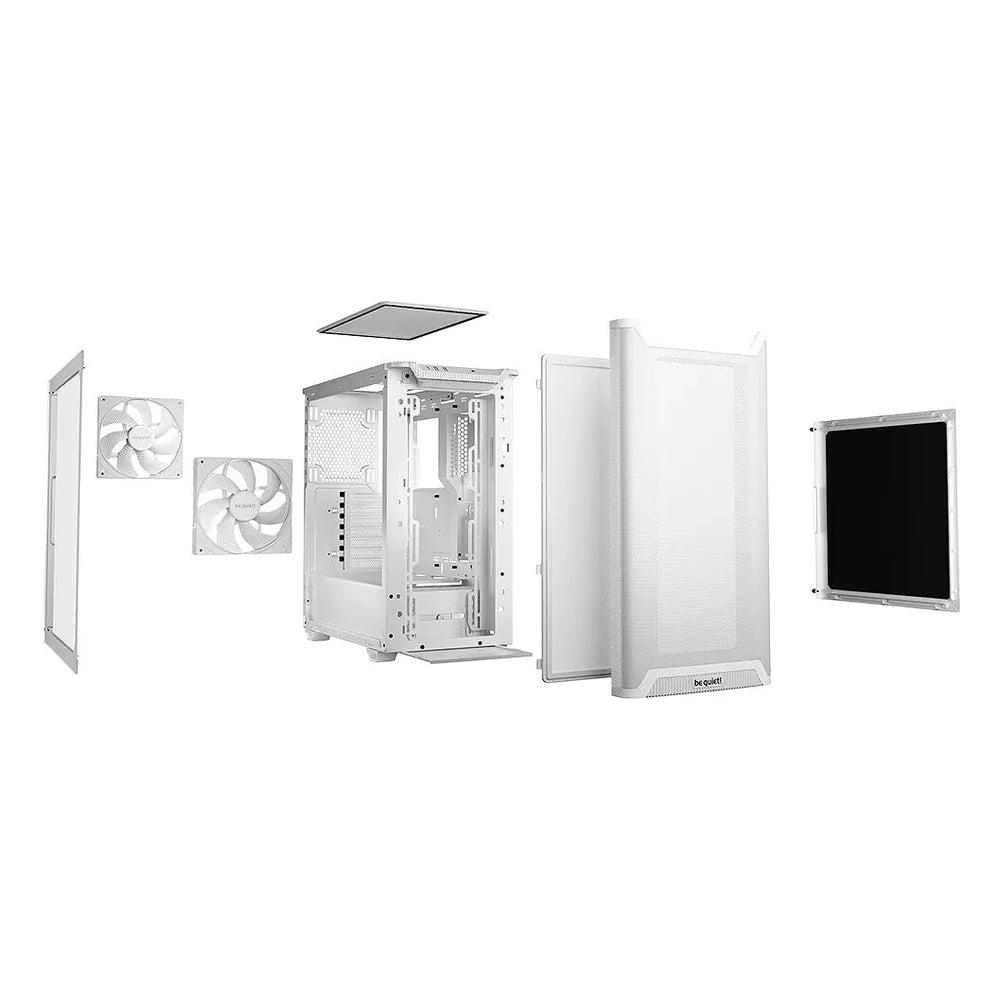 be quiet! Pure Base 501 Airflow Window - Blanc — vue 3