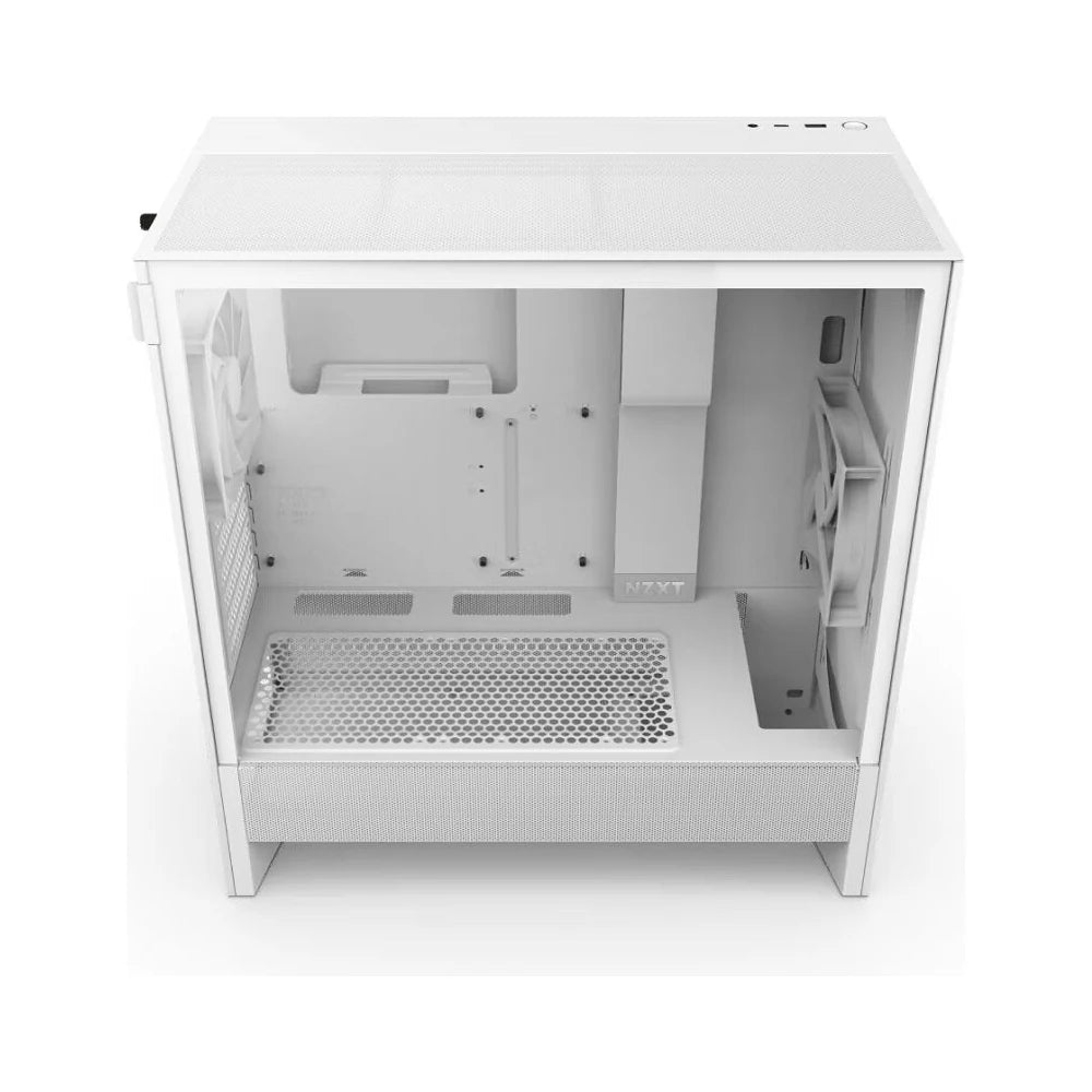 NZXT H5 Flow (2024) - Blanc — vue 3