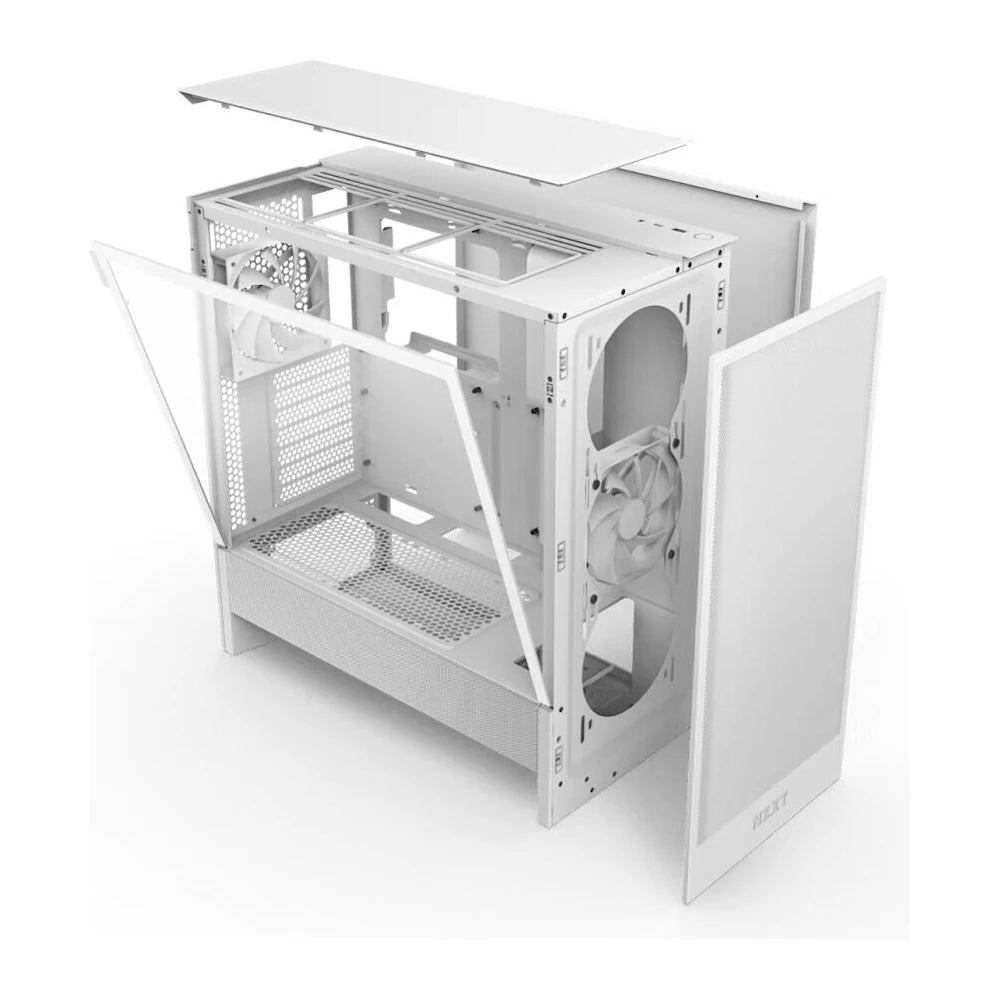 NZXT H5 Flow (2024) - Blanc — vue 6
