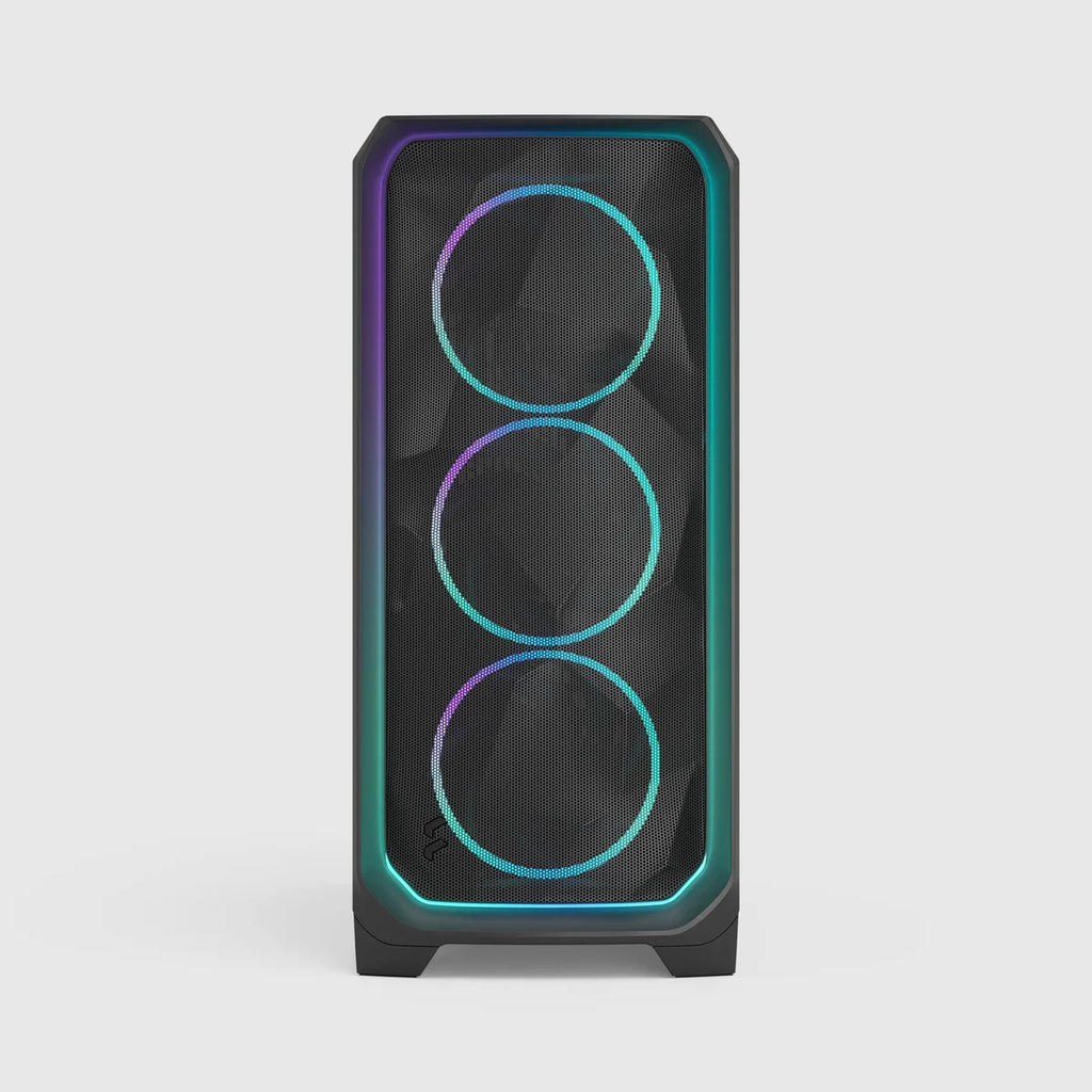 Fractal Design Meshify 3 Ambience Pro RGB Noir TG Light Tint — vue 2