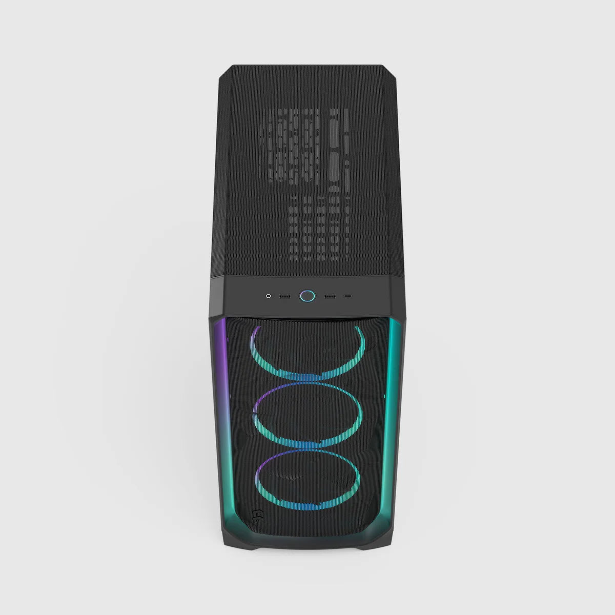 Fractal Design Meshify 3 Ambience Pro RGB Noir TG Light Tint — vue 4