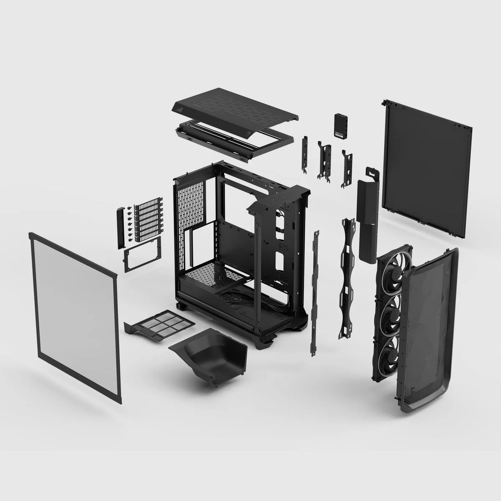 Fractal Design Meshify 3 Ambience Pro RGB Noir TG Light Tint — vue 8