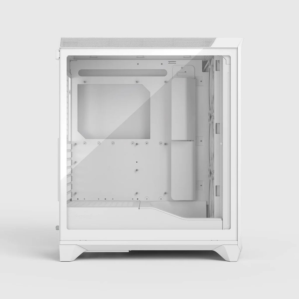 Fractal Design Meshify 3 Blanc TG Clear Tint — vue 3