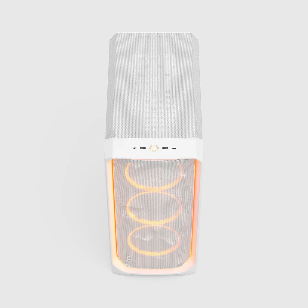 Fractal Design Meshify 3 Ambience Pro RGB Blanc TG Clear Tint — vue 4