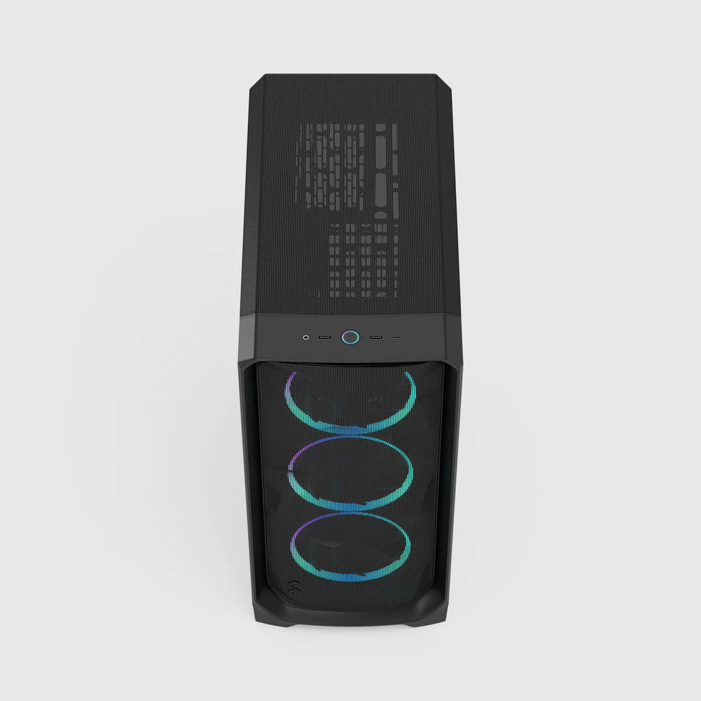 Fractal Design Meshify 3 RGB TG Light Tint — Noir — vue 4