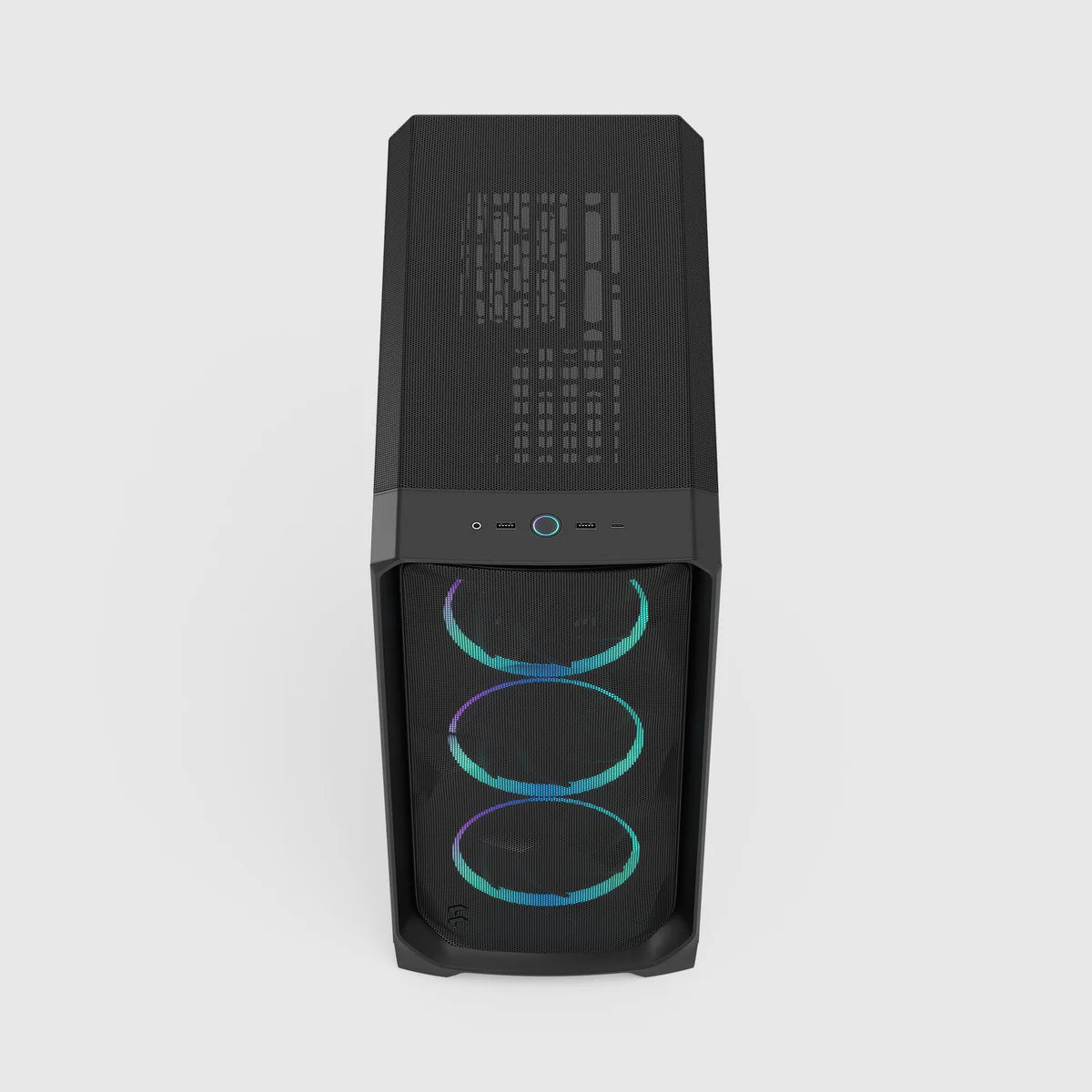 Fractal Design Meshify 3 RGB TG Light Tint — Noir — vue 4