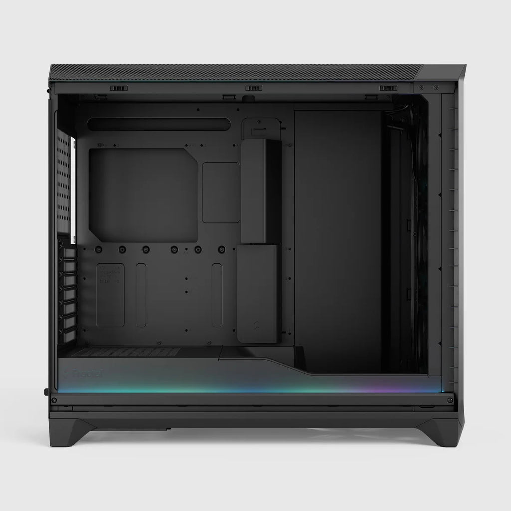 Fractal Design Meshify 3 XL Ambience Pro RGB TG Light Tint — Noir — vue 6
