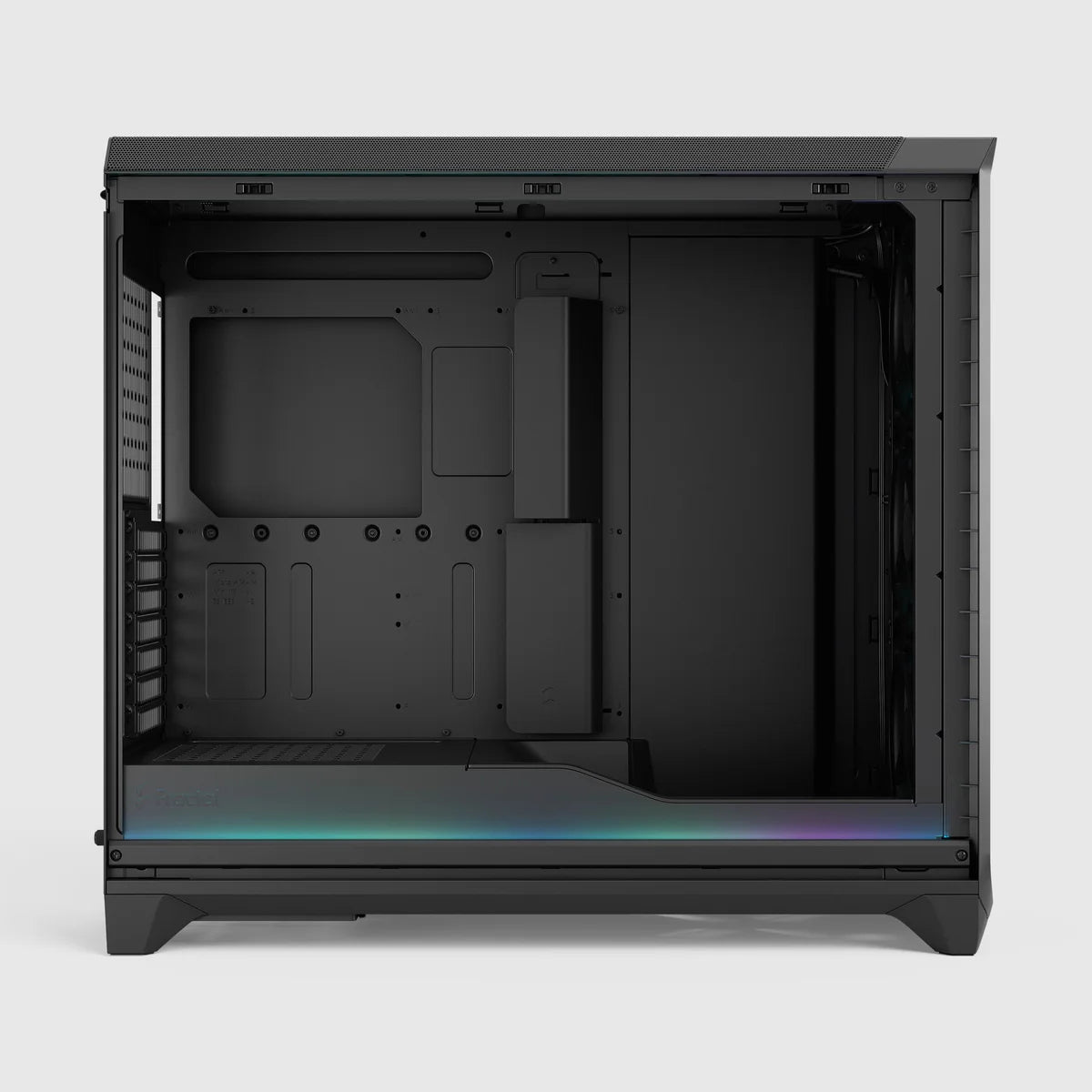 Fractal Design Meshify 3 XL Ambience Pro RGB TG Light Tint — Noir — vue 6