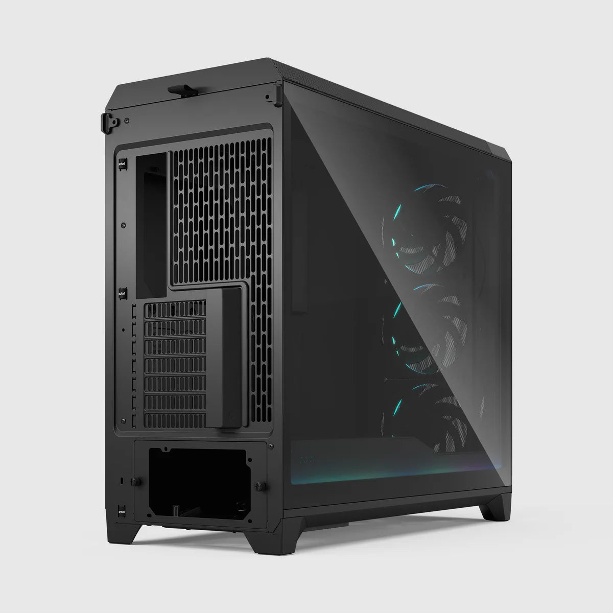 Fractal Design Meshify 3 XL Ambience Pro RGB TG Light Tint — Noir — vue 12