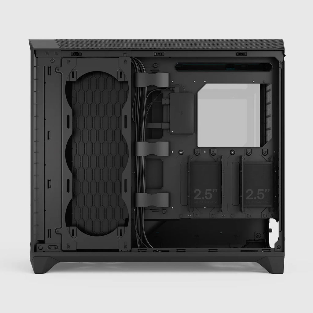 Fractal Design Meshify 3 XL Ambience Pro RGB TG Light Tint — Noir — vue 15
